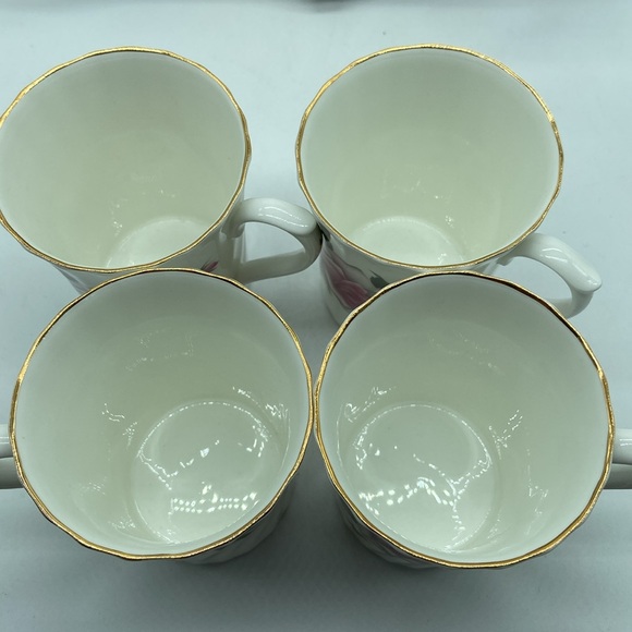 4 Royal Stuart English Bone China Coffee Tea Mugs - Picture 6 of 6